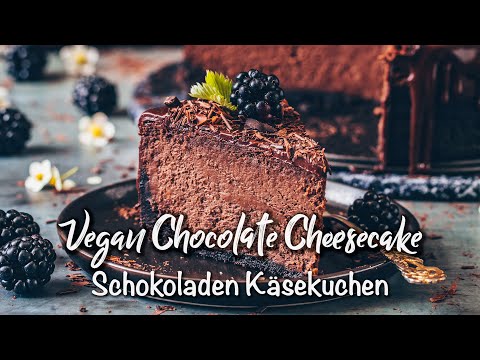 Schokoladen Käsekuchen ♡ Veganer Schoko-Cheesecake ♡ Das Beste Rezept!