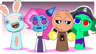 Sprunki OC Rabbid , Mary , Dr   Antel Robot , Onned Phase 3 #sprunki #incredibox #incrediboxsprunki