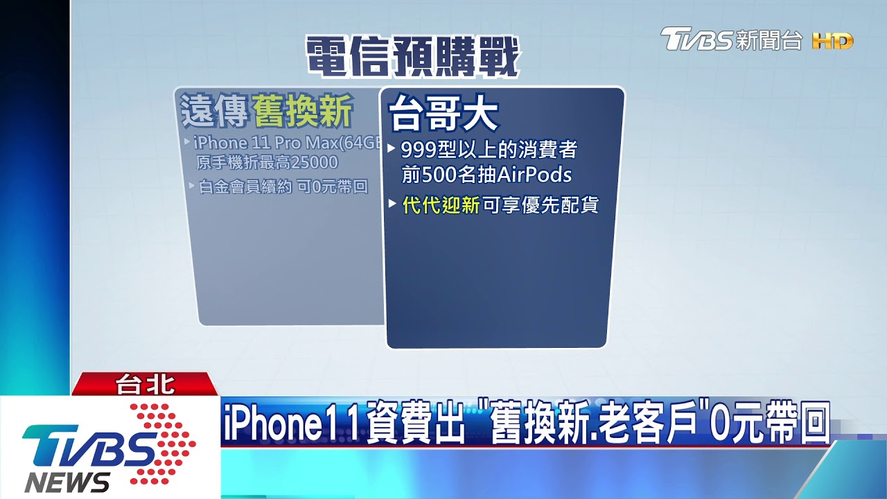 iPhone11資費出　「舊換新、老客戶」0元帶回