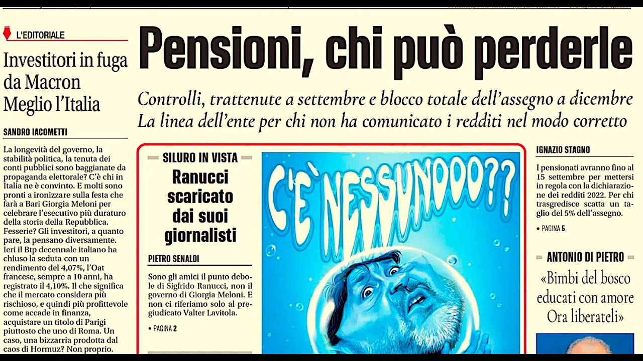 RASSEGNA STAMPA 28 AGOSTO 2026. QUOTIDIANI NAZIONALI ITALIANI PRIME PAGINE DEI GIORNALI DI OGGI.