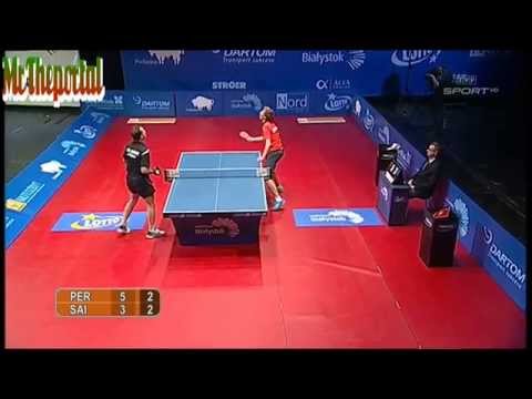 Table Tennis - Jean Michel Saive Vs Jorgen Persson - (2014 Grubba Polish Champions)