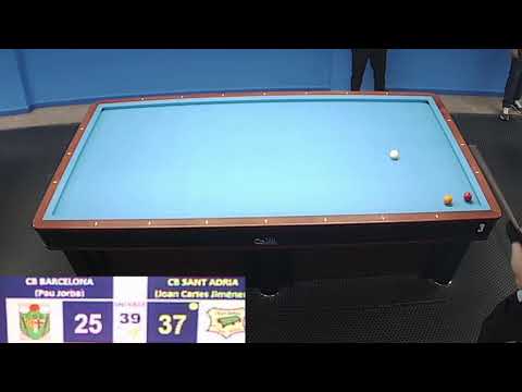 LIGA CATALANA 3 BANDAS 1ª DIV. - SANT ADRIÀ A (J. C. JIMENEZ) - CB BARCELONA (P. JORBA)