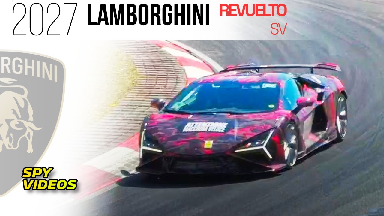SPY VIDEO: 2027 Lamborghini Revuelto SV sounds *brutal* during track tests