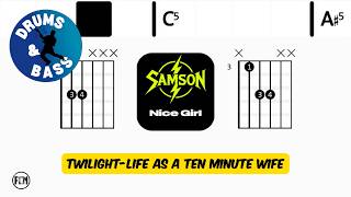 Samson - Nice Girl • Bass &amp; Drums Scrolling Guitar Chords &amp; Lyrics