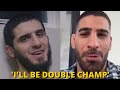 Islam Makhachev Reacts To Ilia Topuria Fight Announcement At UFC 317