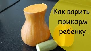 Смотреть онлайн Как приготовить пюре из тыквы и кабачка для ребенка