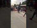 Black Girl Fighting In A Bus Stop