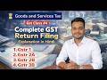 Complete Gst Return Filing Explanation In Hindi Gst Return Filing
