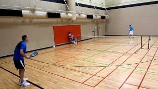 Pickleball 2012 Seatac Mens Singles 5.0 SemiFinals Chris Miller vs. Don Paschal