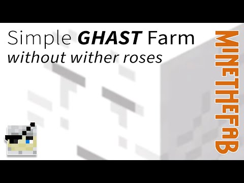 Simple Ghast Farm without wither roses - TUTORIAL 1.19 and 1.20