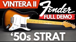 Video thumbnail for Fender Vintera II 50's Stratocaster FULL DEMO by Play and Trade Guitars