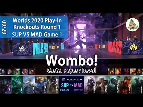 SUP(SnowFlower アリスター) VS MAD(Orome モルデカイザー) G1 ハイライト Play-In Knockouts R1 - Worlds 2020 Play-In