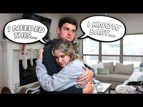 Hugging My PREGNANT Wife and NOT Letting Go *She NEEDED It*