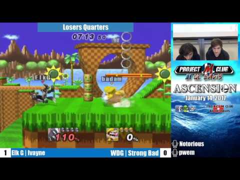“Ascension 1/14/17” – Ivayne (Wolf) v. Strong Bad (Wario) – Losers Quarters