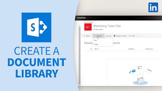 SharePoint Tutorial - Create a DOCUMENT LIBRARY