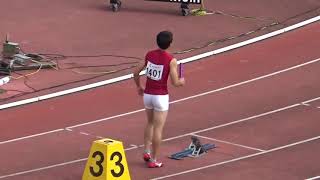 第41回北九州陸上カーニバル 一般男子4×100mリレー 決勝 愛知教育大、中京大中京高校、立命館慶祥高校