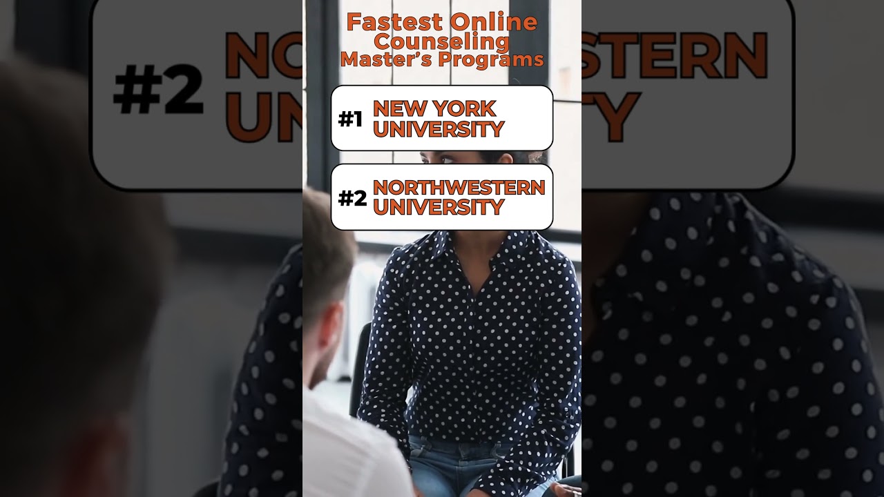 Which colleges have the fastest online master's degrees in counseling?  #college #counseling
