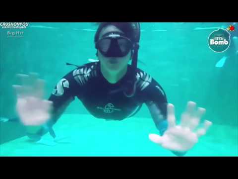 [POLSKIE NAPISY] 170113 Jin's 'Skin diving' Training for LOTJ (Bangtan Bomb)