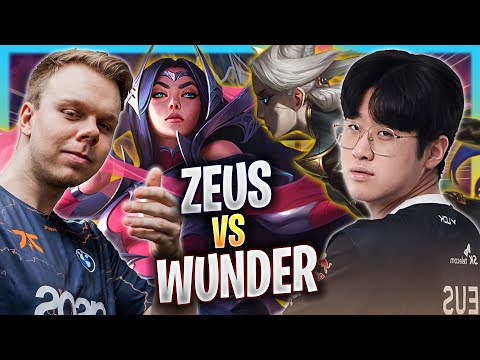 T1 ZEUS vs FNC WUNDER! - T1 Zeus Plays Camille TOP vs FNC Wunder Irelia! | Bootcamp 2023