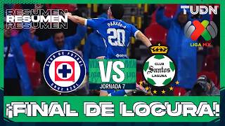 Resumen | Cruz Azul vs Santos | Liga MX - Jornada 7 Apertura 2026 | TU