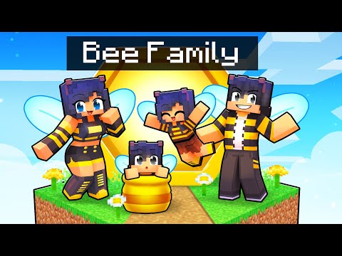 Having a BEE FAMILY in Minecraft!