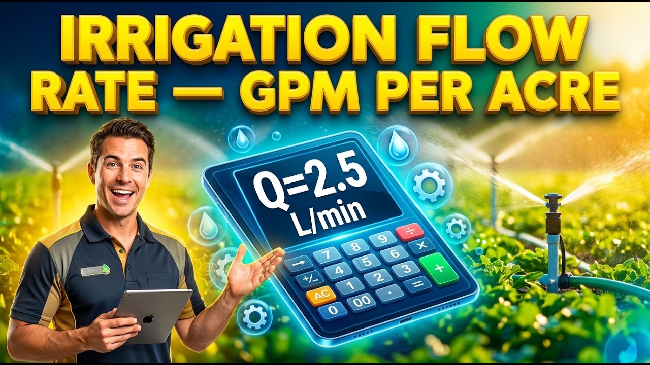 Irrigation Flow Rate Calculator — GPM per Acre