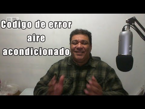 Código de error aire acondicionado como restablecer