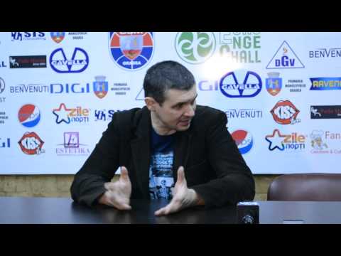Cristi Achim vorbind despre înfrângerea echipei sale contra celor de la CSU Sibiu