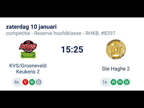 KVS/Groeneveld keukens 2 – Die Haghe 2 | 10-01-2026 | 15:25 uur