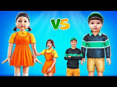 We Build a GIANT Squid Game Boy vs Squid Game Doll in Real Life!
