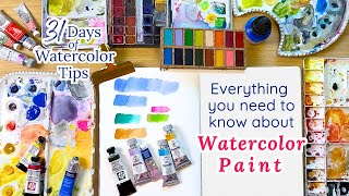 WATERCOLOR PAINT : A Beginners Guide to Choosing Paint | Types, Tips & Choosing What’s Right for You