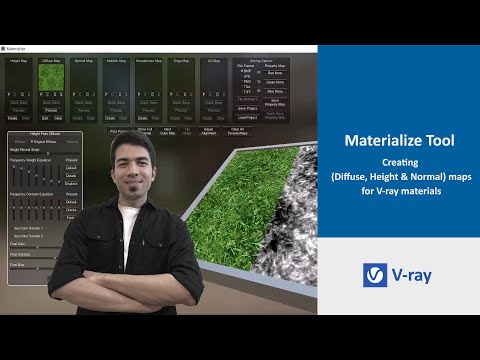 "🎨 Master V-Ray Materials with Materialize Tool: Create Diffuse, Normal & Height Maps: Part 1"