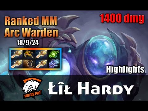 Dota 2 - Lil Hardy plays Arc Warden with 4 rapiers - 1400 DMG (18/9/24) Ranked match - Highlights