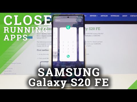 How to Close Running Apps in SAMSUNG Galaxy S20 FE – Disable Running Apps