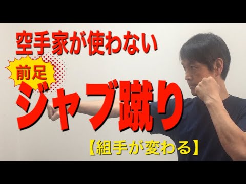 【空手家が使わない】前足ジャブ蹴り【組手が変わる】