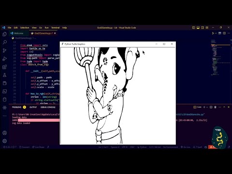 Bal Ganesha Using Python Turtle Code Python Programming Hub