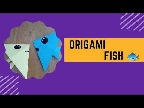 Origami fish 🐟 super simple origami crafts