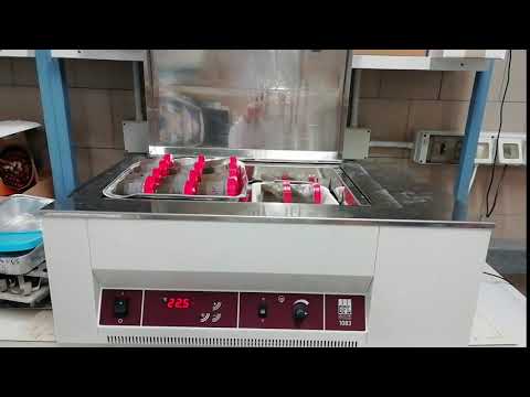 Preparation of water extracts at the IRET-CNR laboratory