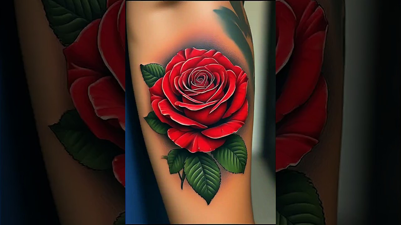 3D Realistic Rose Tattoo | Ultimate Hyper-Realistic Ink Art 2025