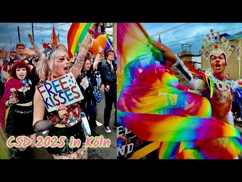 CSD-Demo in Köln 2025 🌈Bei einer der größten europäischen Paraden zum Christopher Street Day (CSD)