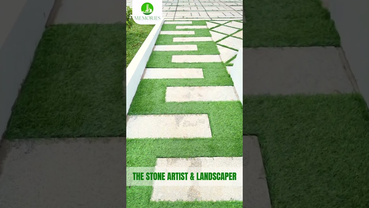 Stunning Landscaping by Memories Stones! #landscaping #housedesign #shorts