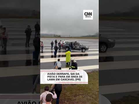 Avião com 151 pessoas sai da pista durante pouso em Cascavel (PR)