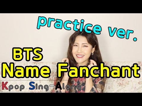 BTS Names in Korean | Pronunciation + name fanchant practice | Kpop Sing-Along
