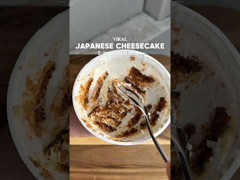 Trying the viral Japanese cheesecake hack 🍰