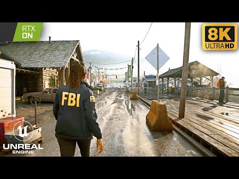 Alan Wake 2 - 8k Ultra Ray Tracing Settings RTX 4090 Ultra Graphics! Next Gen PC Graphics Gameplay!