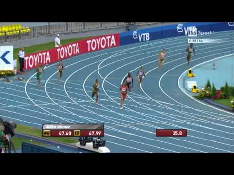 Camp. del Mondo - Mosca - Semi Finale 2 400m Donne - Libania Grenot