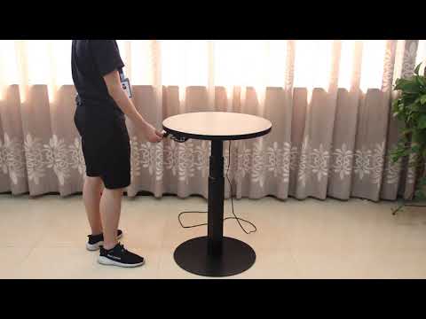 Nate single leg electric height adjustable desk E1