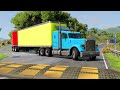 Road Trains Vs Speed Bumps 11 BeamNG Drive