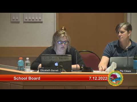 7.12.2022 School Board