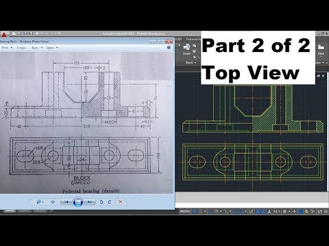 AutoCAD Nut Bolt Drawing Tutorial